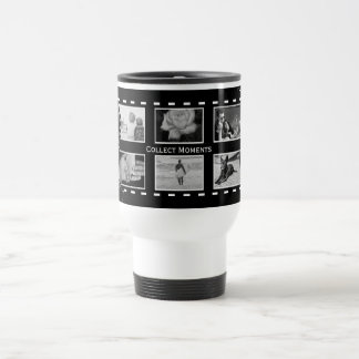 Caneca Térmica Rolo de Filme Preto e Branco Foto Personalizada