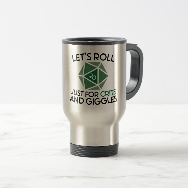 Caneca Térmica Rolo de vamos apenas para travas e rabiscos (Frente Esquerda)