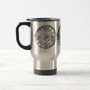 Caneca Térmica Rosa de compasso do Victorian