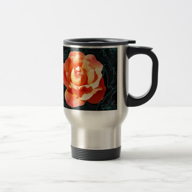 Caneca Térmica Rosa de laranja claro (Direita)