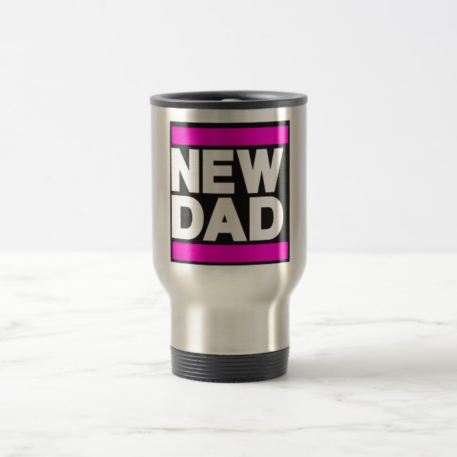 Caneca Térmica Rosa do novo papai (Centro)