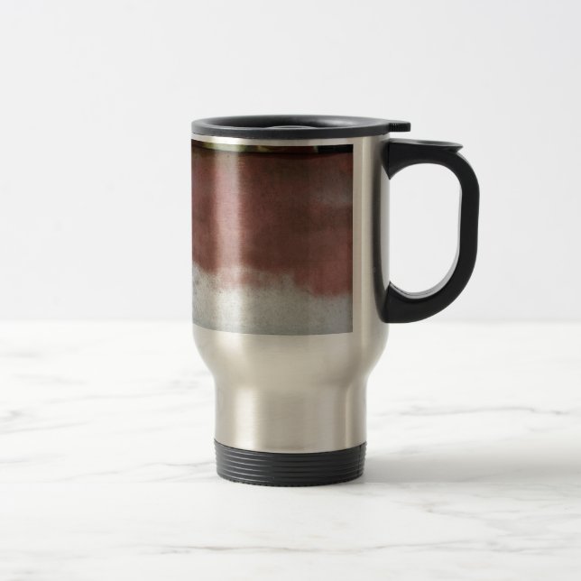 Caneca Térmica rosa e branco deluxe personalizados (Direita)