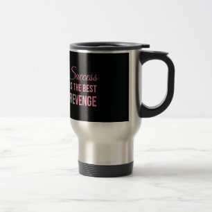 Caneca Térmica Rosa inspirador do preto das citações da vingan