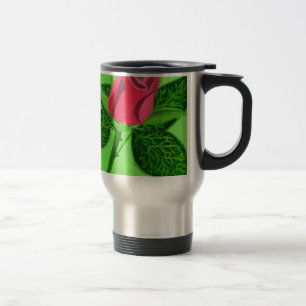 Caneca Térmica Rosa vermelha