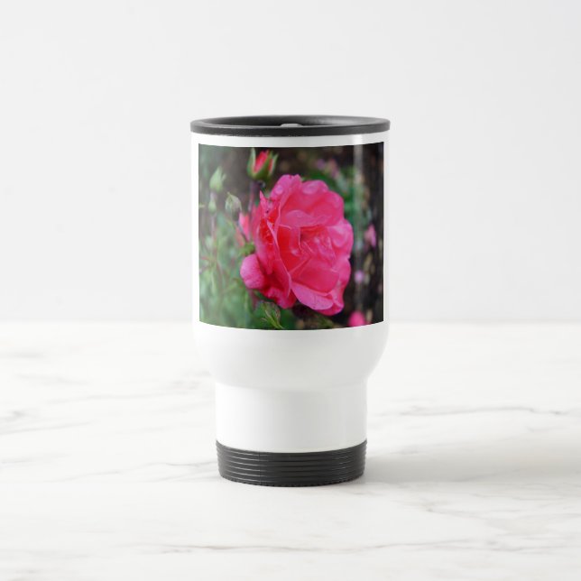 Caneca Térmica Rosa vermelha (Centro)
