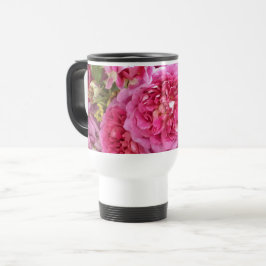 Caneca Térmica Rosas de Aquarela Rosa