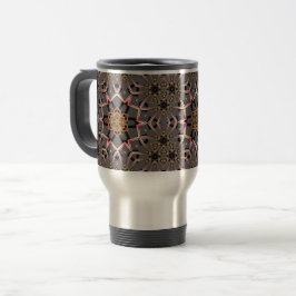 Caneca Térmica Roseta Dourada