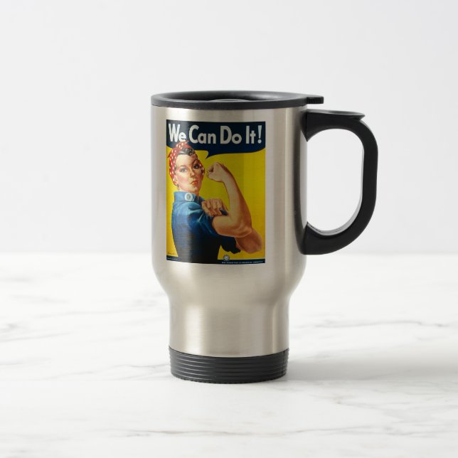 Caneca Térmica Rosie o rebitador nós podemos fazê-lo segunda (Direita)