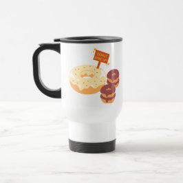 Caneca Térmica Rosquinha Abdicar De Chocolate E Rosquinha De Choc
