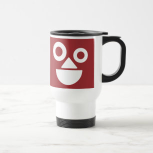 Caneca Térmica Rosto brincalhão minimal engraçado