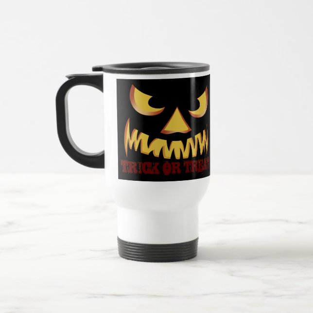 Caneca Térmica Rosto de Abóbora 2 (Esquerda)