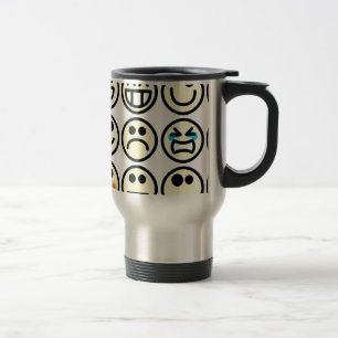 Caneca Térmica rosto feliz emoticon