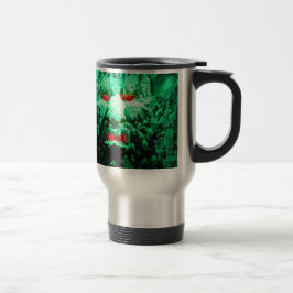 Caneca Térmica Rosto Máscarado Assustador na Face da Rocha