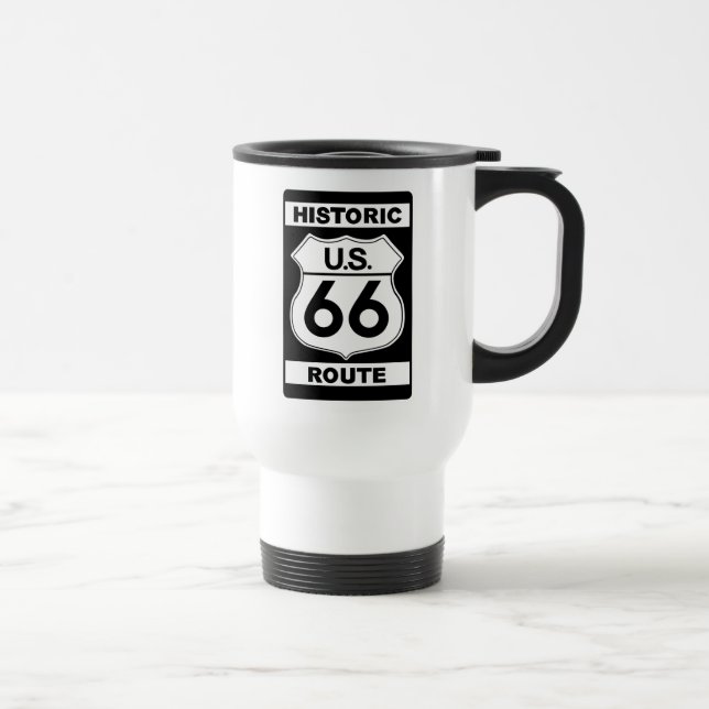 Caneca Térmica Rota Histórica 66 Branco (Direita)
