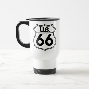 Caneca Térmica Rota US 66 Branco
