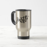 Caneca Térmica Rotulação na moda da convicção<br><div class="desc">Featuring Modern Lettering that says "Hustle". Great gift for a co-worker, friend or recent graduate.</div>