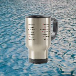 Caneca Térmica Rowers Alphabet, diversão A a Z