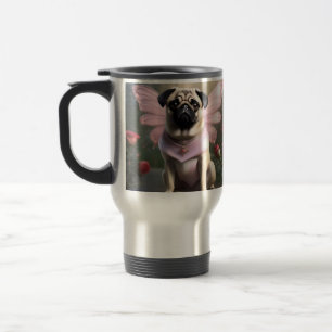 Caneca Térmica Royal Pug: A Princesa Fada dos Reinos Encantados