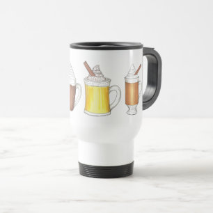 Caneca Térmica Rum Eggnog, Bebida Feriada De Inverno De Cacau A Q