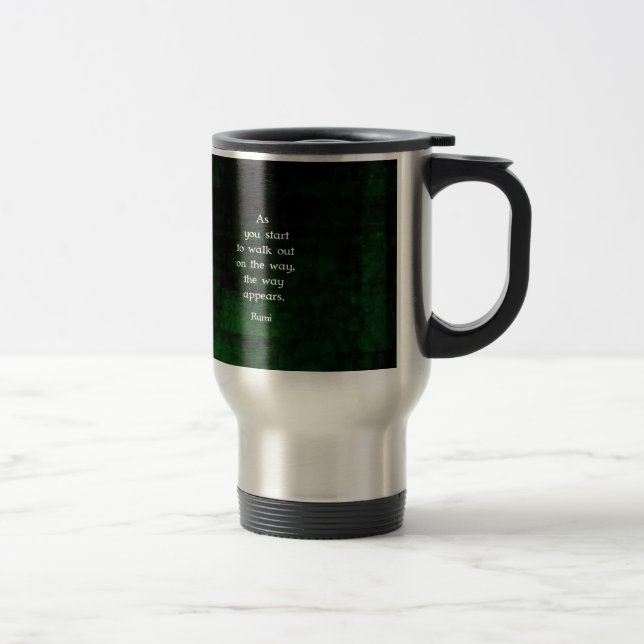 Caneca Térmica Rumi Inspirational Com Cotação De Fé (Direita)