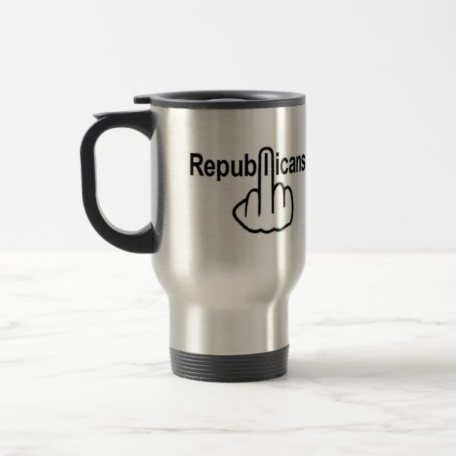 Caneca Térmica Sacudir dos republicanos que viajam com pássaros (Esquerda)
