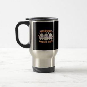 Caneca Térmica Saída Noturna Ghouls - Estilo Kawaii - Bonito Hall