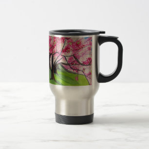 Caneca Térmica Sakura - Arte do Flor de Cereja Japonês
