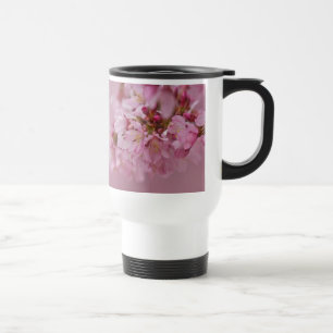 Caneca Térmica Sakura Cherry Blossoms Rosa Pálido Reflexões