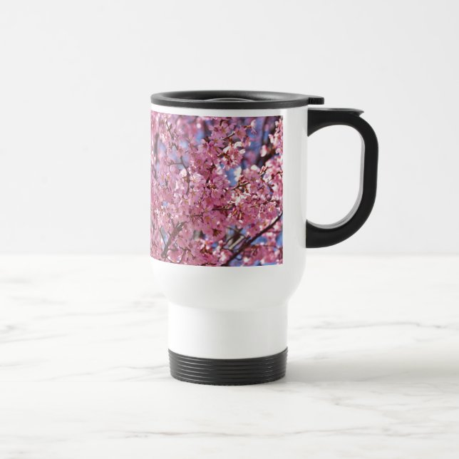 Caneca Térmica Sakura Pink Chersom Sky (Direita)