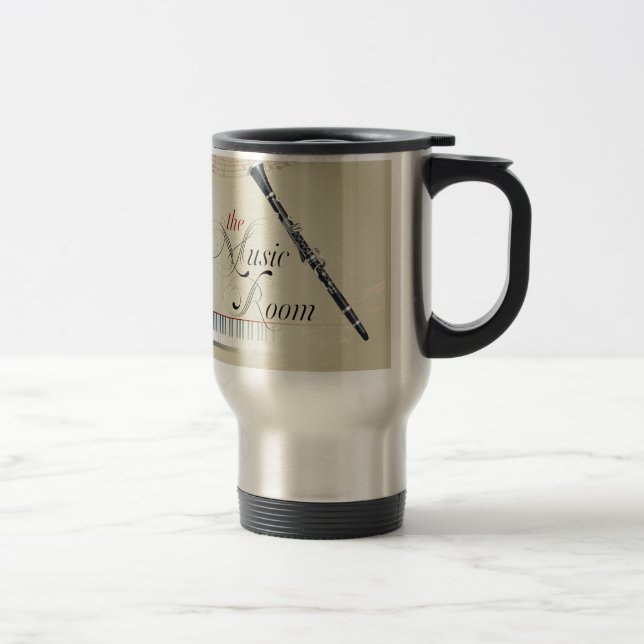 Caneca Térmica Sala da música do clarinete (Direita)