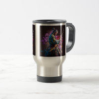 Samurai Painting Viagem/Viagem ao trabalho Mug, 15