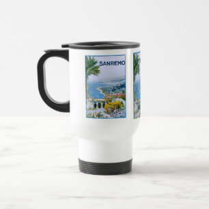 Caneca Térmica Sanremo, Itália Viagem branco/Viagem ao trabalho