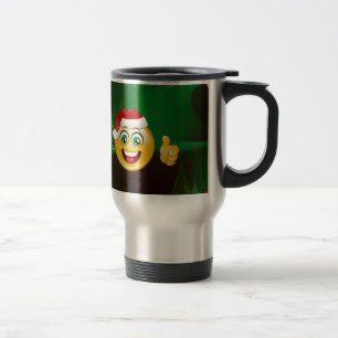 Caneca Térmica santa claus emojis