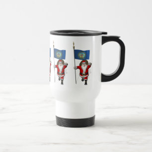 Caneca Térmica Santa Claus With Ensign Of Nebraska