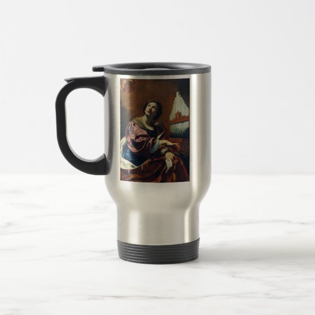 Caneca Térmica Santo Cecilia por Simon Vouet (Esquerda)