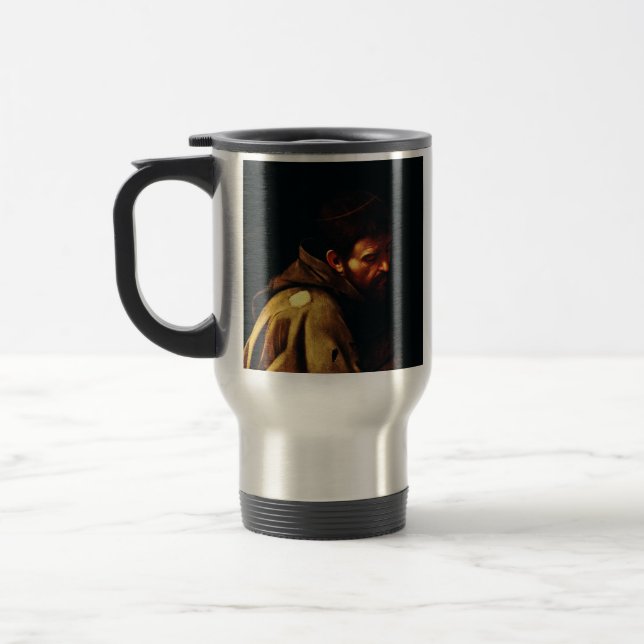 Caneca Térmica Santo Francisco de Assisi por Caravaggio (Esquerda)