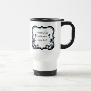 Caneca Térmica Sassy Floral Frame Mug, Escuridão