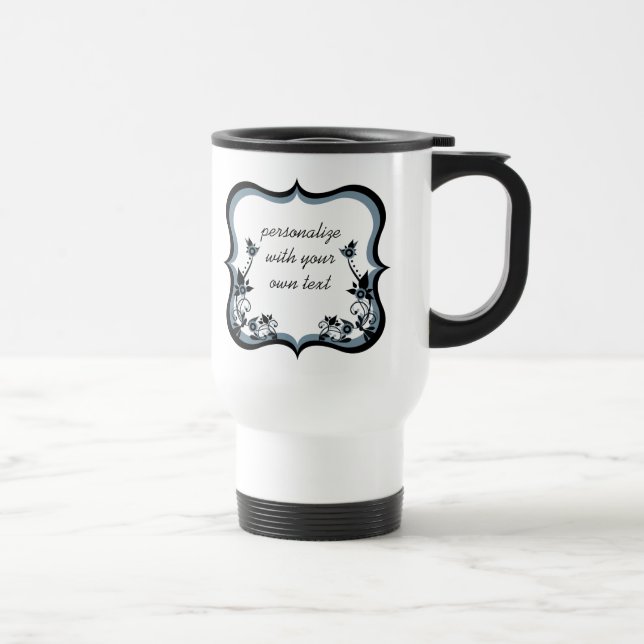 Caneca Térmica Sassy Floral Frame Mug, Escuridão (Direita)