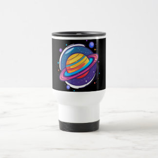 Caneca Térmica Saturn Planet Coffee Mug – Cosmic Design for Space