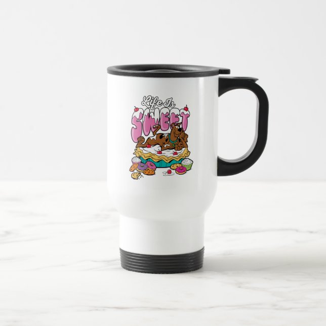Caneca Térmica Scooby-Doo "A Vida É Doce" (Direita)