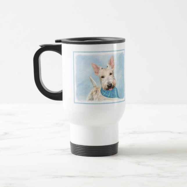 Caneca Térmica Scottish Terrier Wheaten Dog Painting (Esquerda)