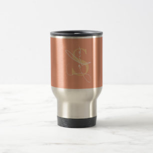 Caneca Térmica Script de Nome Personalizado Mínimo Moderno