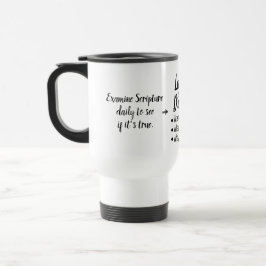 Caneca Térmica Script Verso de Bíblia Bereana de Apologia