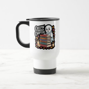 Caneca Térmica Se Arrastando Quente Através dos Capítulos