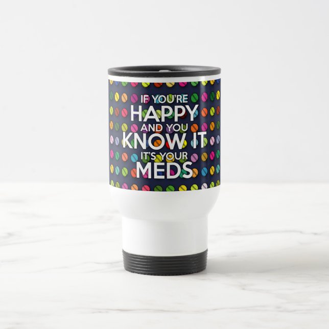 CANECA TÉRMICA SE VOCÊ ESTÁ FELIZ E SABE DISSO (Centro)
