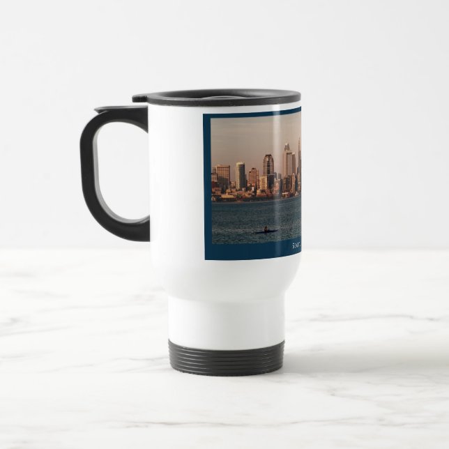 Caneca Térmica Seattle Skyline no Sunset Mug (Esquerda)