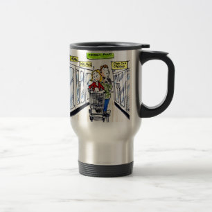 Caneca Térmica Seção de Comida Congelada da Morsa Divertido