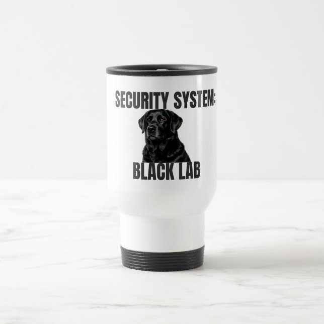 Caneca Térmica Security System Black Lab Travel Mug (Centro)