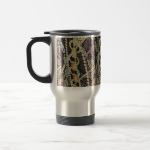 Caneca Térmica Seda, pérolas e impressão das correntes