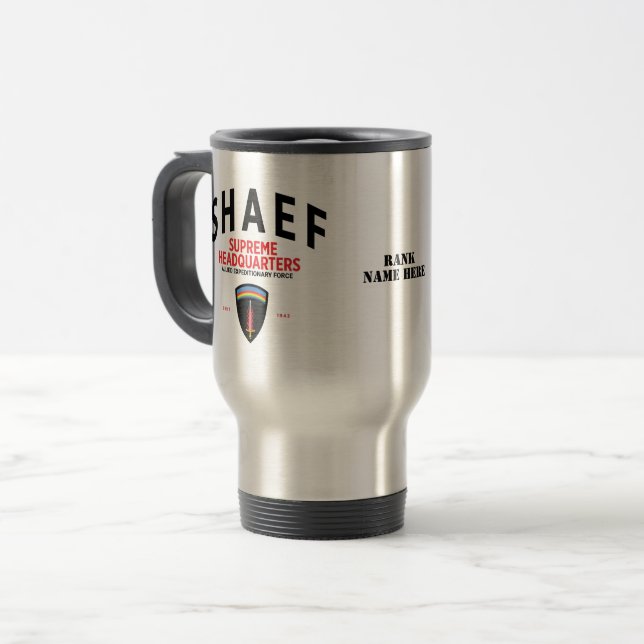 Caneca Térmica Sede Supremo da SHAEF (Frente Esquerda)
